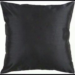 Solid Luxe Black Pillow Design By Surya