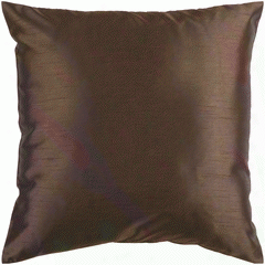 Solid Luxe Chocolate Pillow Design By Surya