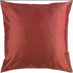 Solid Luxe Rust Pillow Design By Surya