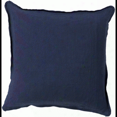 Solid Navy Pillow Design By Surya