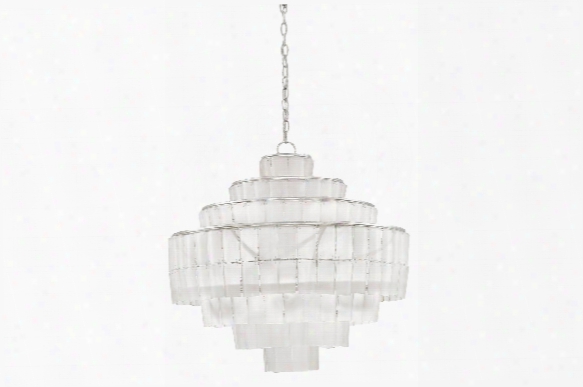 Sommelier Blanc Chandelier In Opaque White Design  By Currey & Company