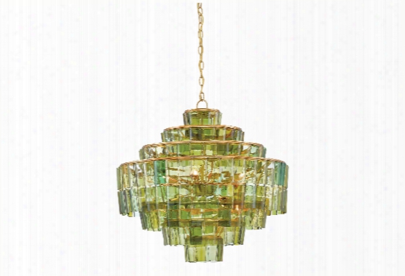 Sommelier Chandelier In Green Design By Currey & Company