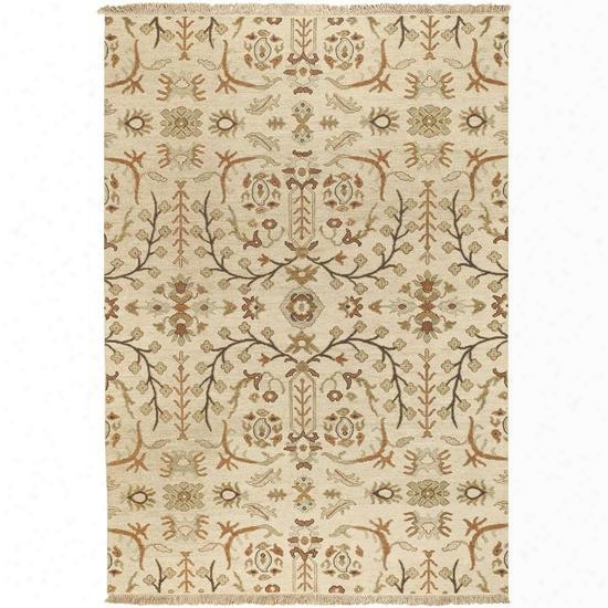 Sonoma Collection Wool Area Rug In Peanut Butter And Khaki Design By Surya