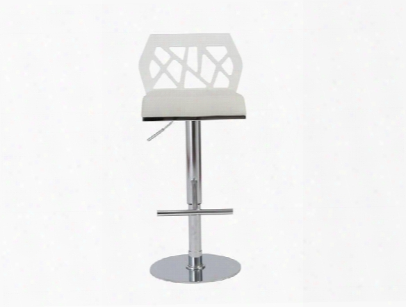 Sophia Bar/counter Stool In White Design By Euro Style