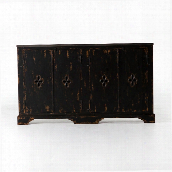 Soren 4 Door Sideboard In Burnt Black