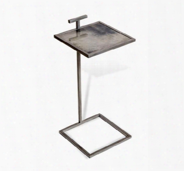 Soren Square Drink Table In Grey Vellum Design By Interlude Home
