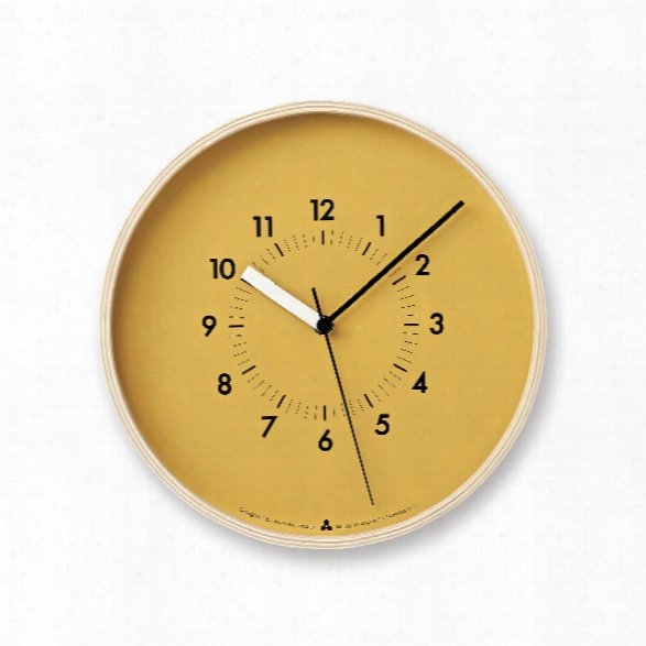 Soso Clock In Orange Design By Lemnos