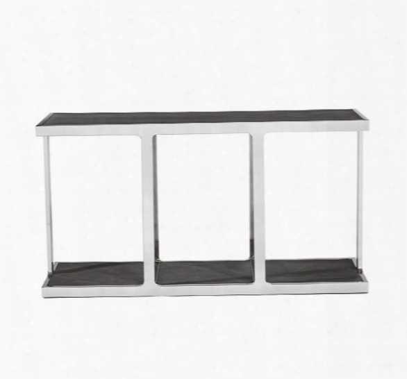 Stoo Console In Charcoal Ceruse Design By Interlude Home