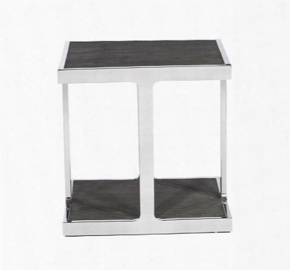 Soto Square Side Table In Charcoal Ceruse Design By Interlude Home