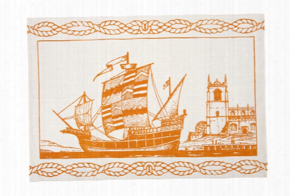 Spanish Ship Tea Towel Design By Thomas Paul