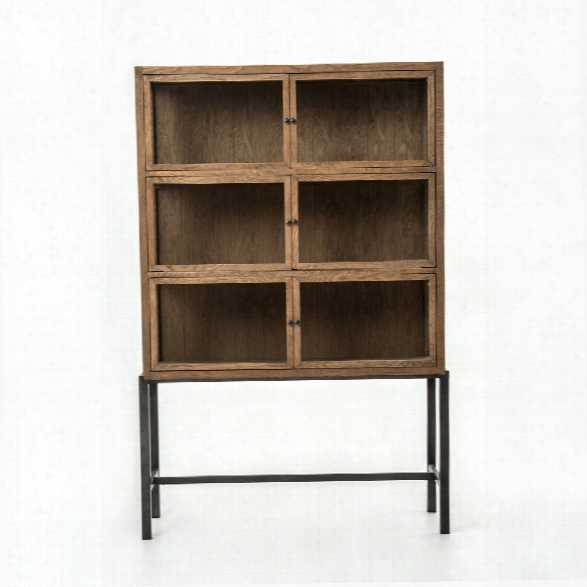 Spencer Curio Cabinet In Drifted Oak