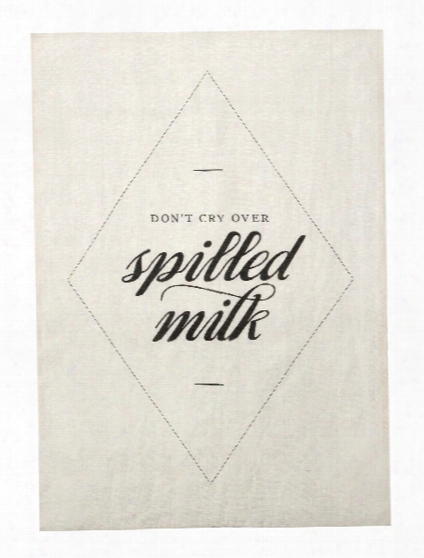 Spilled Milk Tea Towel Design By Sir/madam