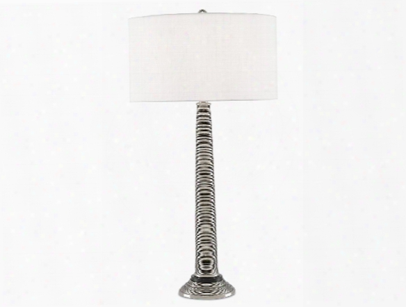 Spire Table Lamp In Antique Nickel Design By Currey & Company