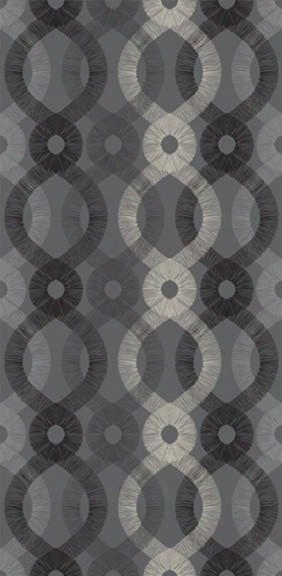 Spiro Wallpaper In Charcoal And Multi Design By Kreme