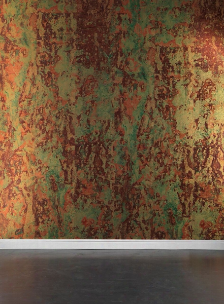 Spoiled Copper Metallic Wallpaper Design By Piet Hein Eek For Nlxl Lab