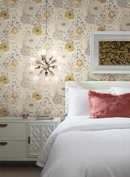 Spontaneity Wallpaper In Metallics From The Culture Club Collection By York Wallcoverings