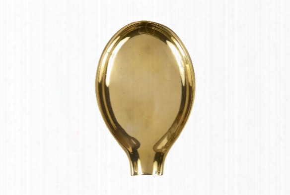 Spoon Rest In Solid Brass Design By Sir/madam