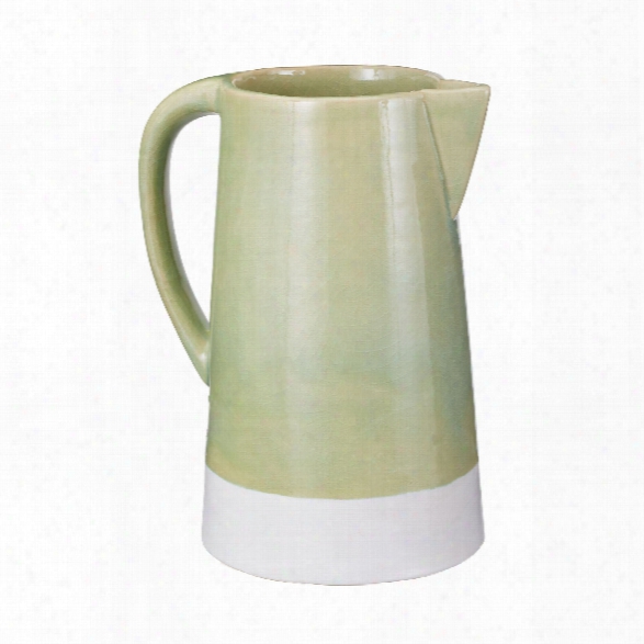 Spring Crackle Pitcher Design By Lazy Susan