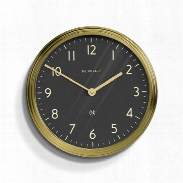 Spy Wall Clock In Radial Brass Design By Newgate