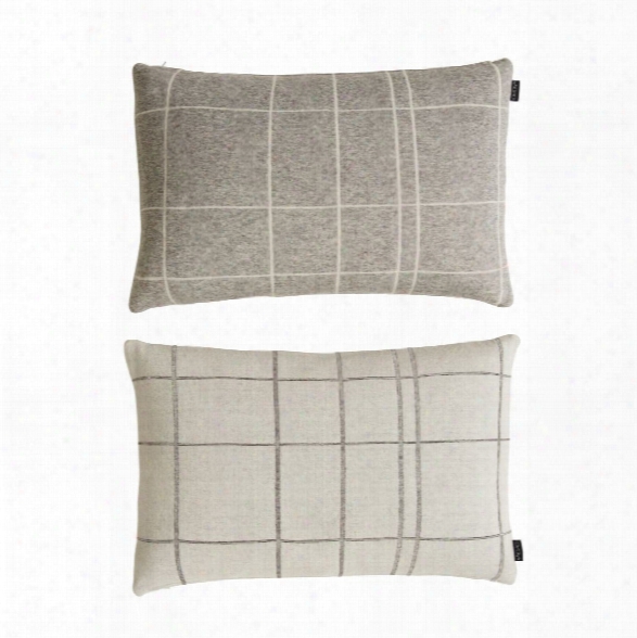 Square Cushion In Grey & White Design By Oyoy