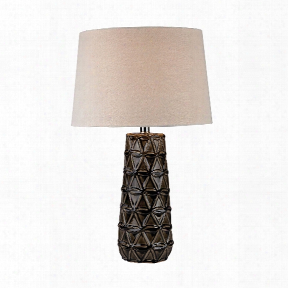 Stacked Brown Pedals Table Lamp Design By Lazy Susan