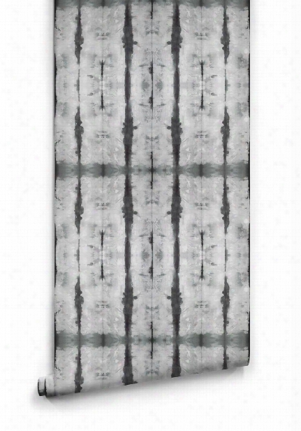 Stalactite Wallpaper In Black And Grey From The Shibori Collection By Milton & King