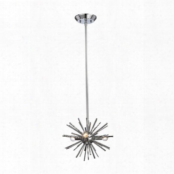 Starburst 3 Light Pendant In Chrome Design By Bd Fine