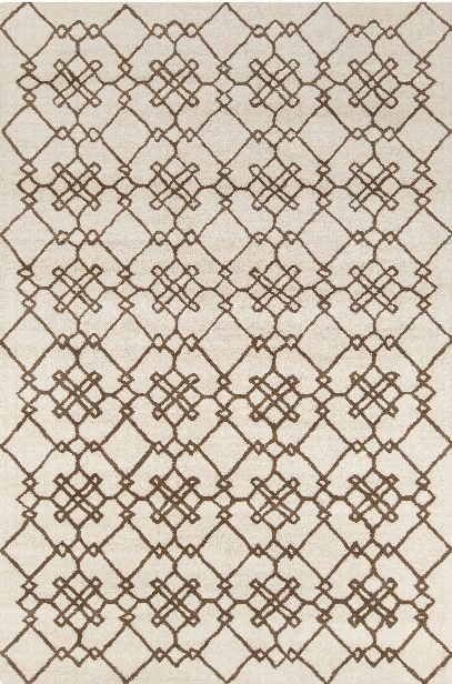 Stella Collection Hand-tufted Area Rug In Cream & Brown Design By Chandra Rugs