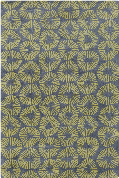 Stella Collection Hand-tufted Area Rug In Grey & Green Design By Chandra Rugs