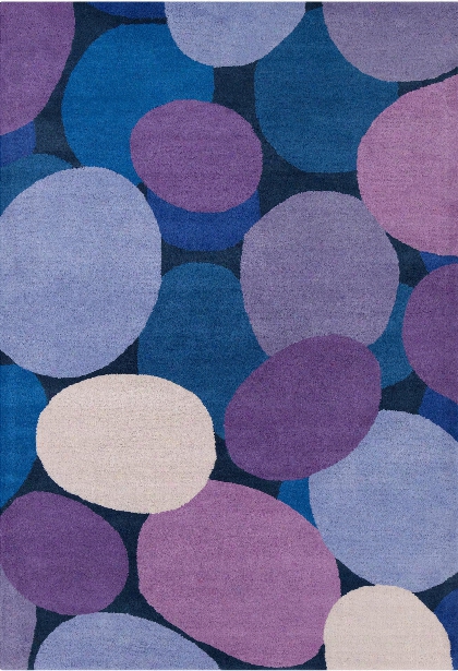 Stella Collection Hand-tufted Area Rug In Pink & Purple Design By Chandra Rugs