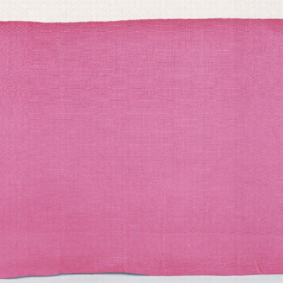 Stone Washed Linen Fuchsia Tailored Paneled Bed Skirt Design By Pine Cone Hill