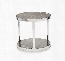 Soto Round Side Table in Marble design by Interlude Home