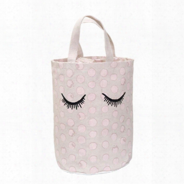 Storage Bag W/ Dots In Rose Design By Bd Mini