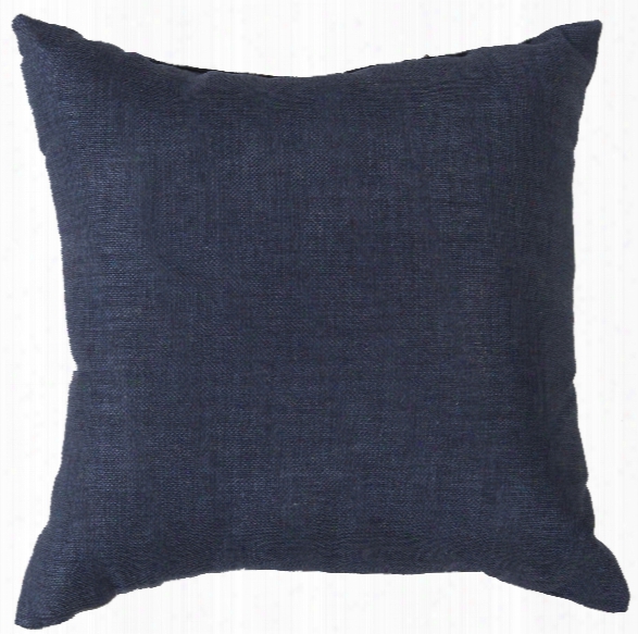 Storm 18" Outdoor Pillow In Navy Design By Surya