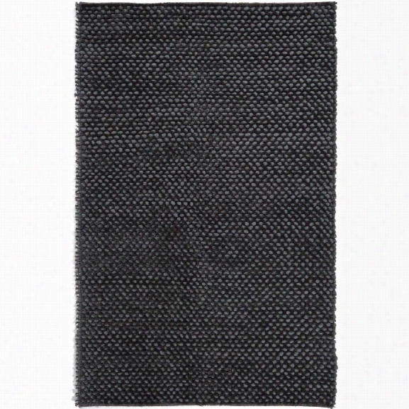 Strata Collection Hand-woven Area Rug In Dark Grey Design By Chandra Rugs