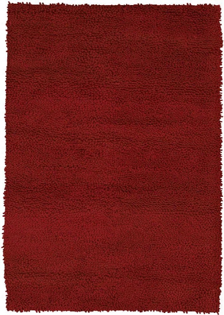 Strata Collection Hand-woven Area Rug In Deep Red Design By Chandra Rugs