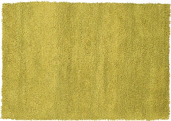 Strata Hand-knotted New Zealand Wool Area Rug In Lime Design By Chandra Rugs