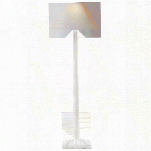 Strie Buffet Lamp In Various Finishes W/ Natural Paper Shade Design By E. F. Chapman