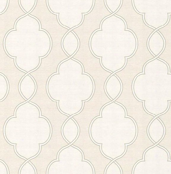 Structure Cream Chain Link Wallpaper From The Symetrie Collection By Brewster Home Fashions