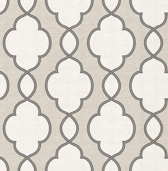 Structure Silver Chain Link Wallpaper From The Symetrie Collection By Brewster Home Fashions