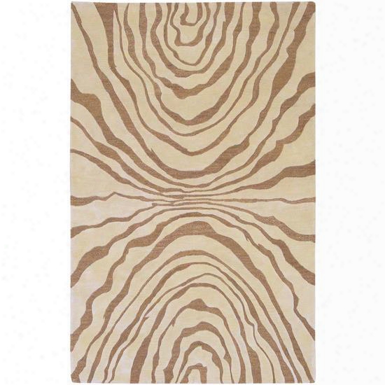 Studio Collection Wool Area Rug In Barley And Brown Sugar Design By Surya