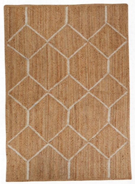 Subra Rug In Almond Buff & Whisper White Design By Nikki Chu