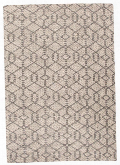 Subra Rug In Charcoal Grey & Bone White Design By Nikki Chu