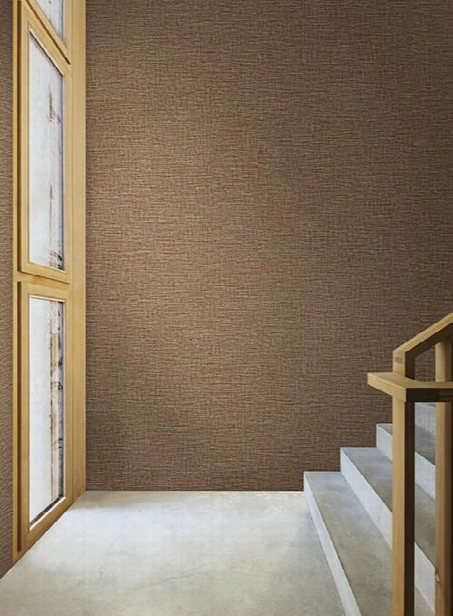 Suiting Wallpaper In Orange And Brown By Ronald Redding For York Wallcoverings