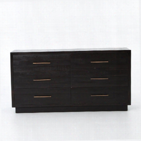 Suki 6 Drawer Dresser In Burnished Black