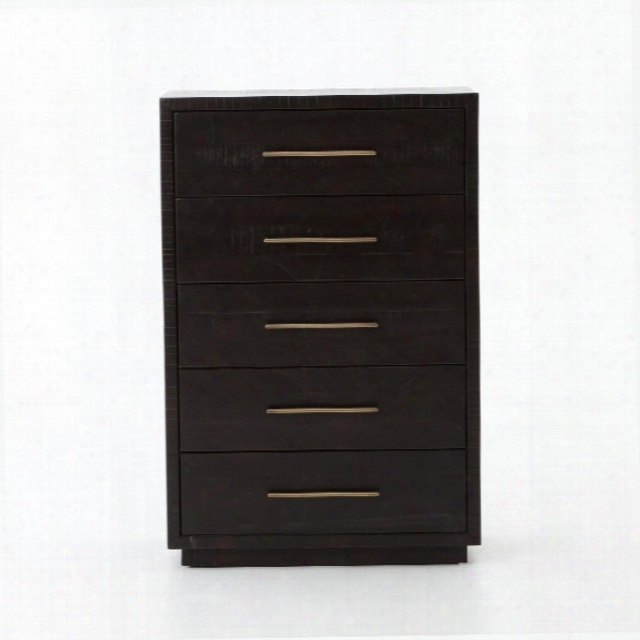 Suki Tall Boy Dresser In Burnished Black