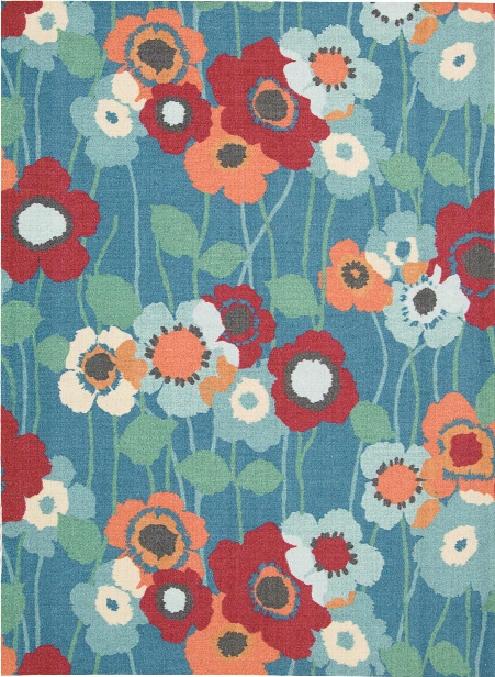 Sun N' Shade Rug In Blue Bell Design By Nourison