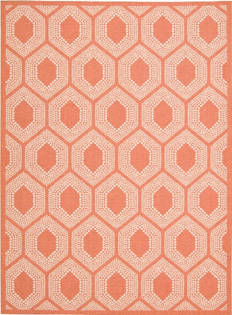 Sun N' Shade Rug In Tangerine Design By Nourison