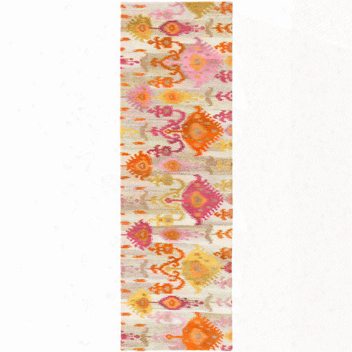 Surroundings Rug In Orange & Pink Design By Surya