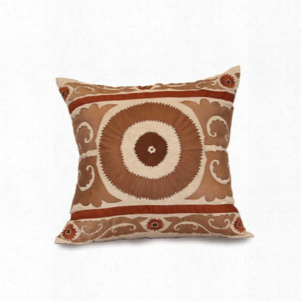 Suzani 22" Pillow In Various Colors Design By Bliss Studio